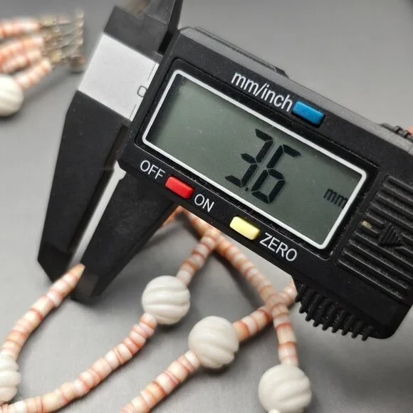 VTG Southwestern Oyster Shell Multi‑Strand Choker Necklace 13" 925 Tube Clasp - Picture 9 of 10